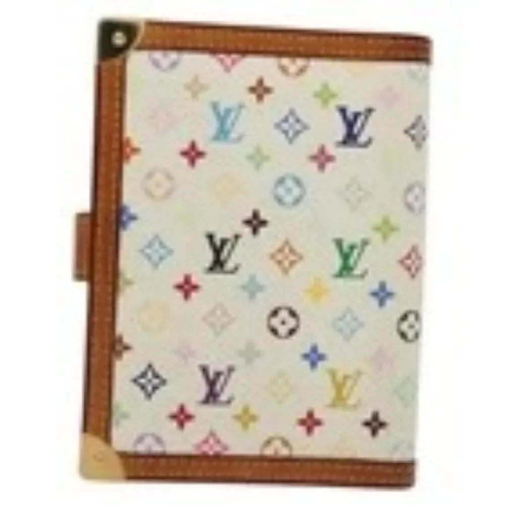 LOUIS VUITTON Multicolor Agenda PM Day Planner Cover White R21074 Auth 136737